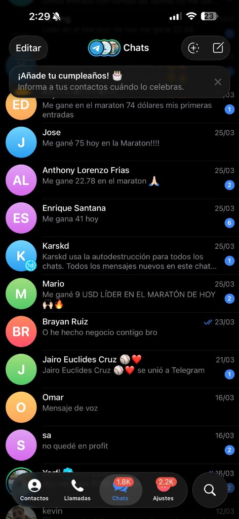 Miembros de la comunidad ganando en la maratón