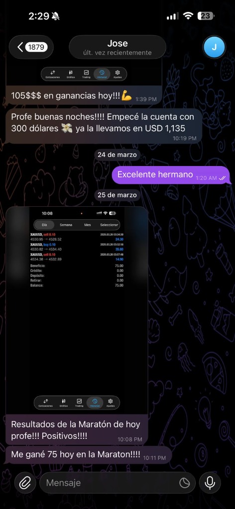 Jose - $75 en la maratón de hoy